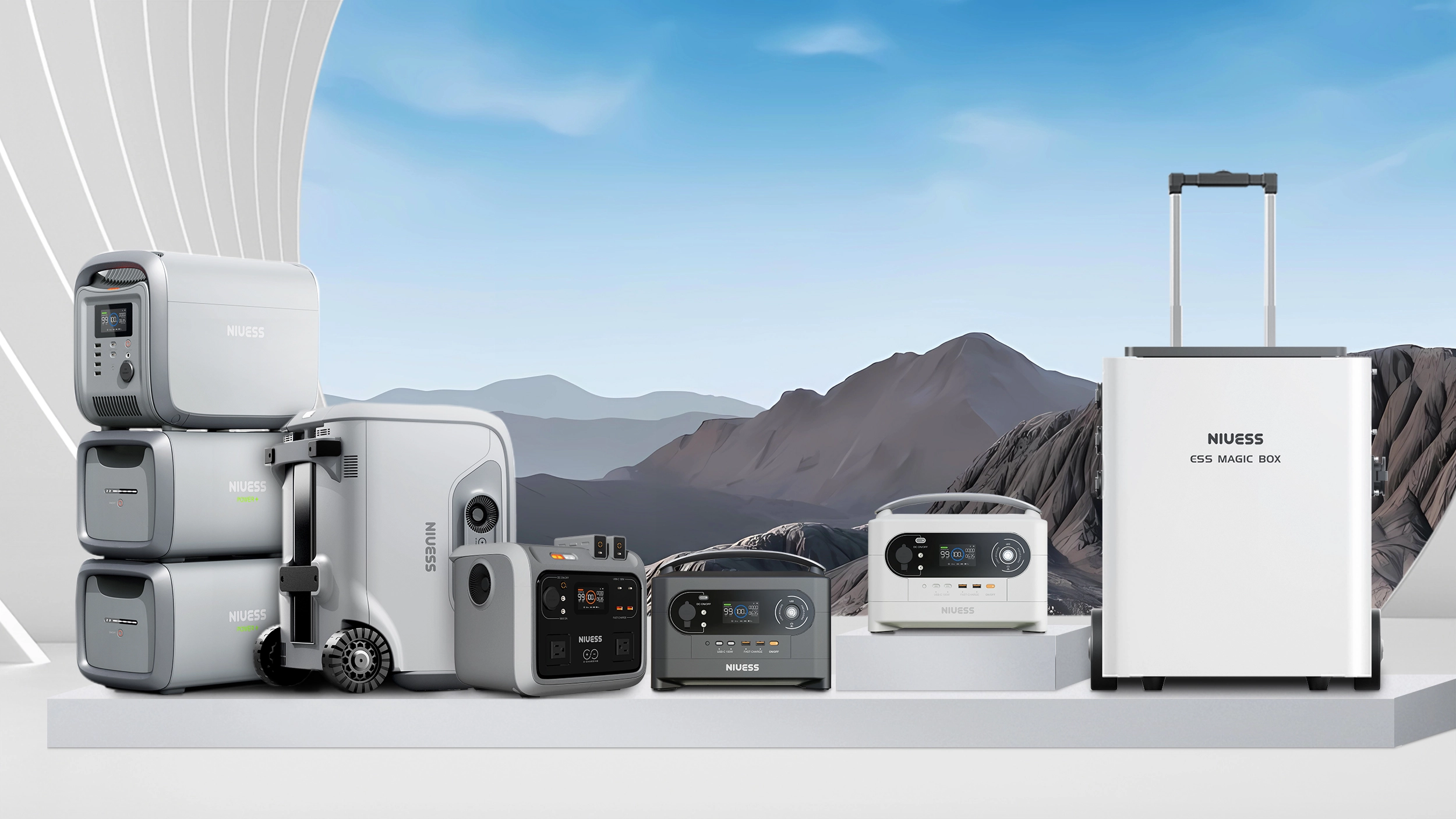outdoor power station